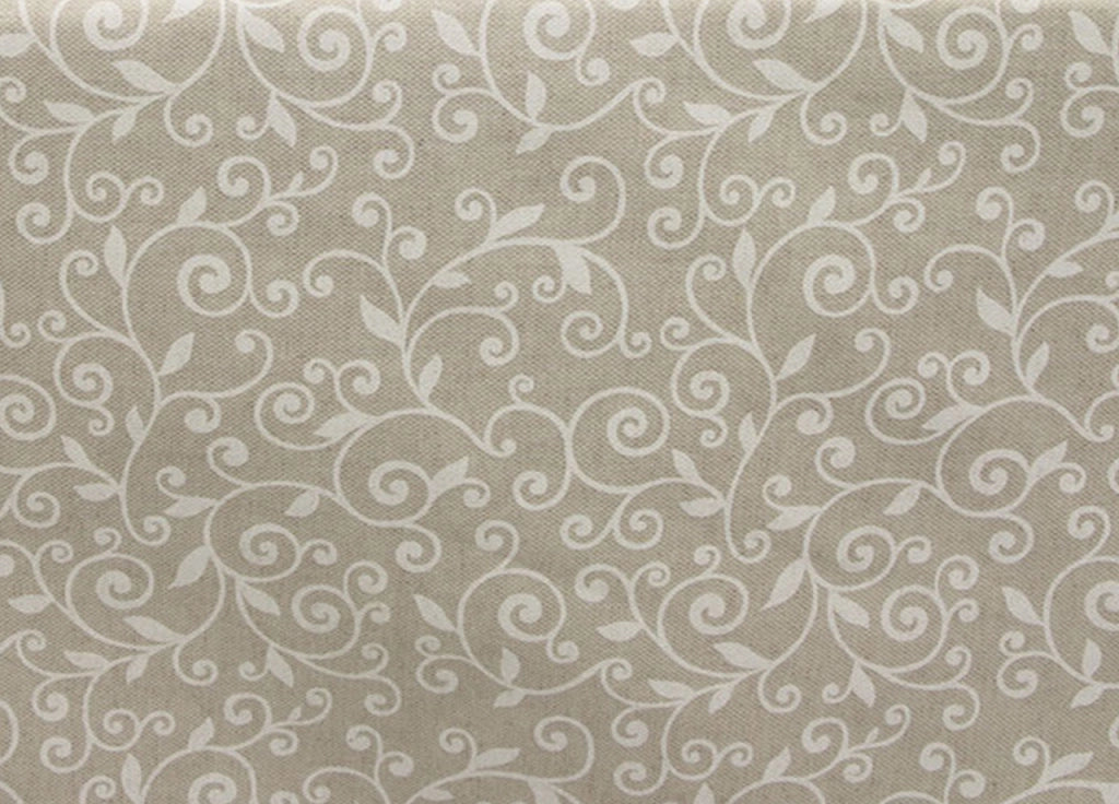 Tovaglia Miros Resinata Antimacchia Copritavolo Cucina Disegno Stefy - 140x140 - Beige