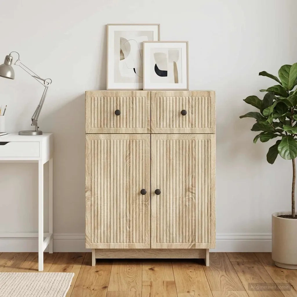 Credenza Rovere Sonoma 66 x 34,5 x 90 cm Legno ingegnerizzato 893947