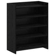 Mobile per scarpe Rovere Nero 73,5 x 36 x 92 cm 8011316