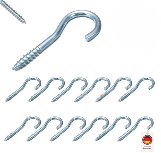 Ferramenta a crociera 4 x 60 mm - 100 pezzi - Crociera a vite - Crociera per parete - Crociera per abbigliamento - Acciaio galvanizzato - Alta resistenza al trazione