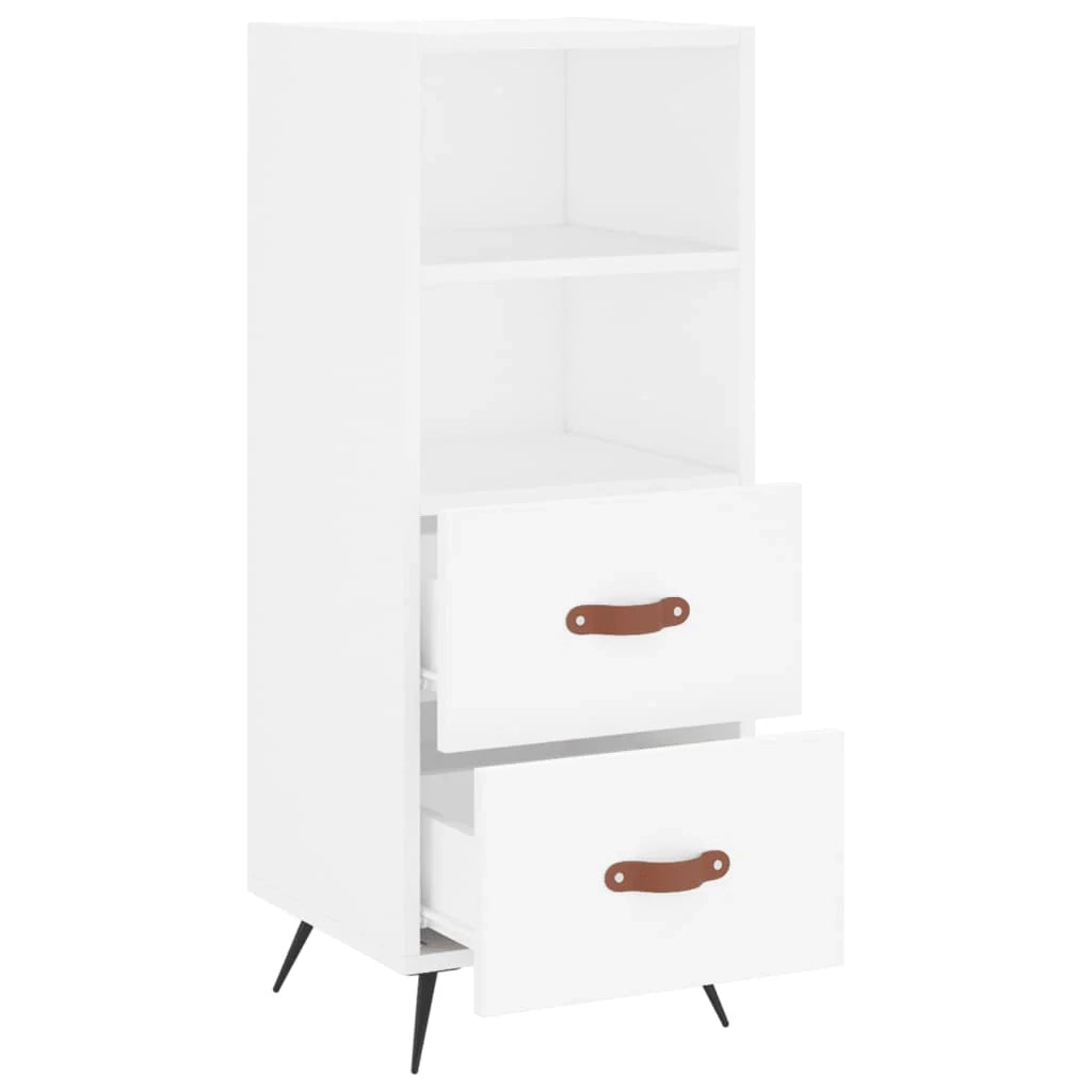 Buffet credenza cassettiera mobiletto mobile contenitore organizer per cucina soggiorno salotto 34,5 x 34 x 90 cm legno ingegnerizzato bianco 02_0030271
