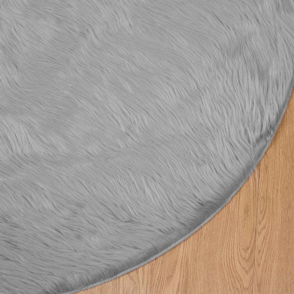 Tappeto in finta TAFALLA Grigio Ø 200 cm Poliestere 42021539