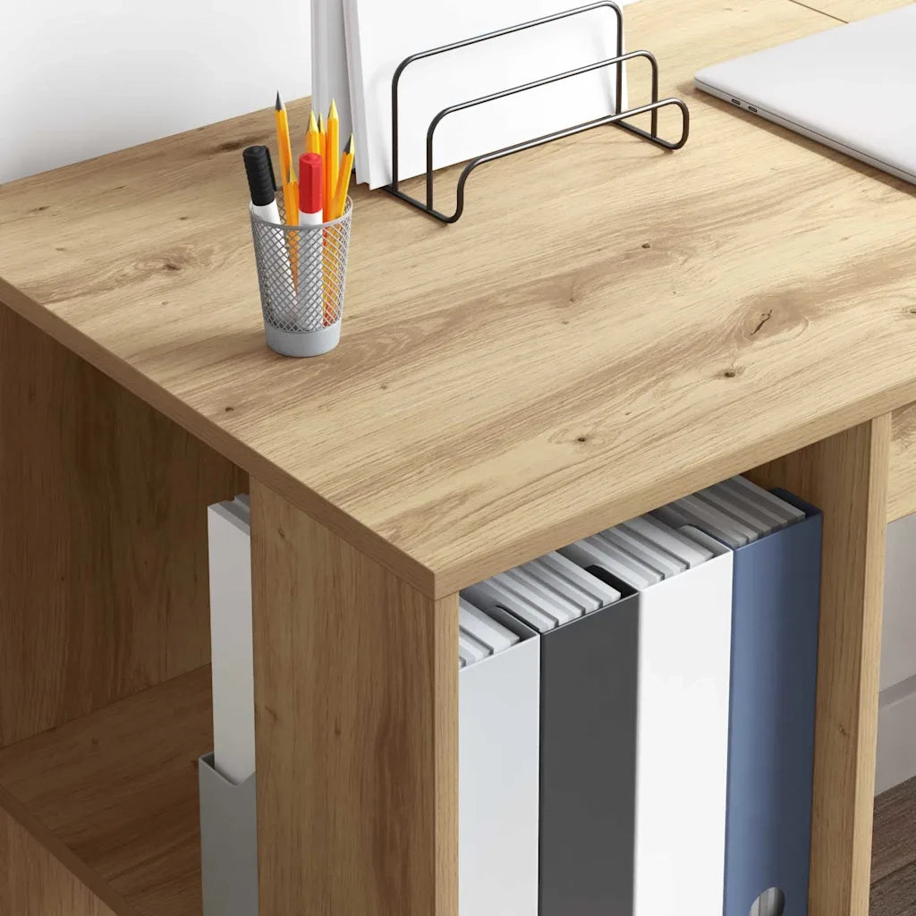 Scrivania con lo scaffale Rovere artigianale 130 x 50.5 x 75 cm 869505