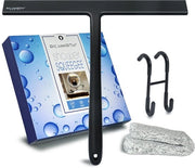 Douchewisser siliconico estensibile 31cm con supporto in acciaio inox per raschietto vetrato per doccia e bagno