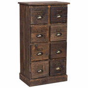 Settimanale in legno con 8 cassetti 48x31x87,5h cm