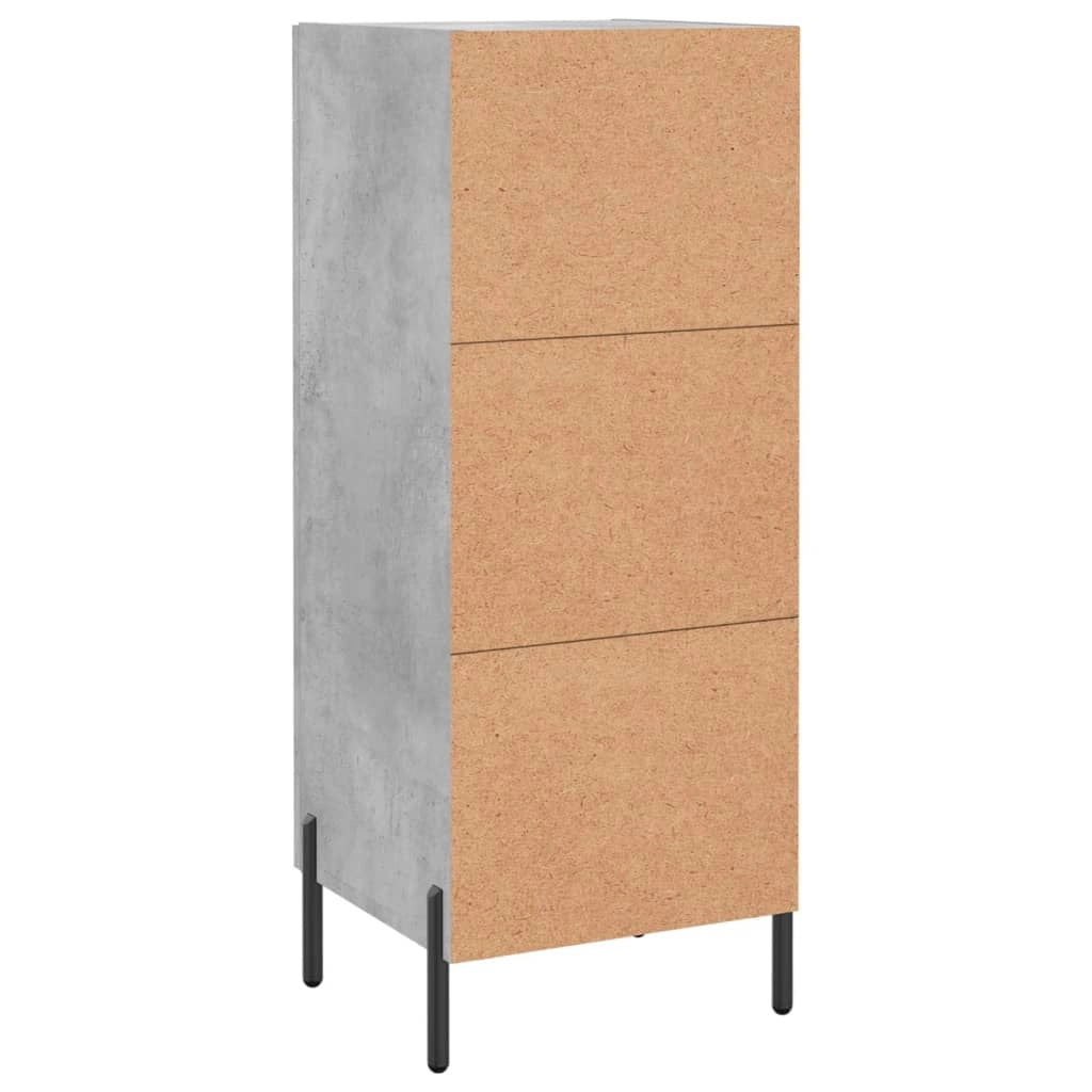 Buffet credenza cassettiera armadio mobile contenitore organizer per cucina soggiorno salotto 34,5 x 34 x 90 cm legno ingegnerizzato grigio 02_0031890