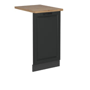 Pannello frontale della lavastoviglie R-Line Antracite rustico/Antracite 45 cm, PL Rovere Vicco