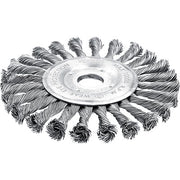 SPAZZOLA ACCIAIO RITORTO + FORO 7706 WOKIN - MM 150 F.MM 22,2 770606- 2 pezzi