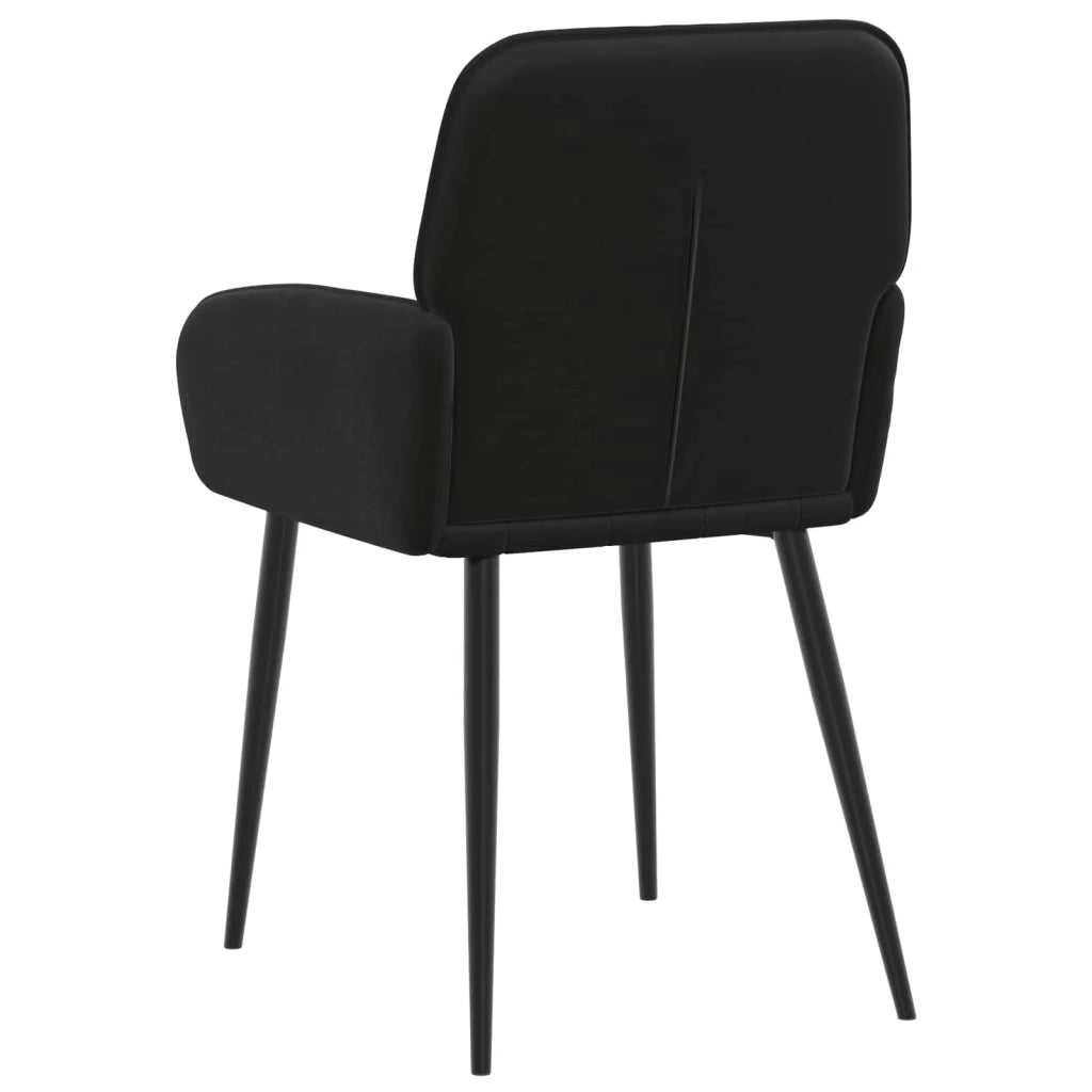 Sedie da pranzo 6 pcs Velluto (V) Nero 56,5 x 50 x 86 cm 3428180