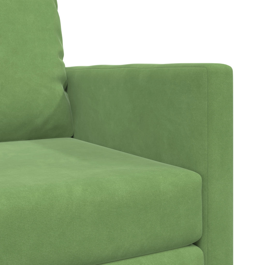 Divano Letto 2-in-1 Verde Chiaro 74x77x81 cm Velluto