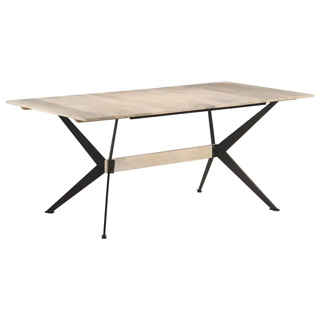 Tavolo da Pranzo 180x90x76 cm in Legno Massello di Mango  cod mxl 27236