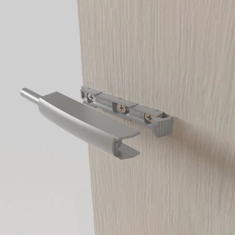 Lotto di 10 chiusure per porte da avvitare ai mobili con regolazione Push Lite, lunghezza 80 mm, Chiusura soft, Tecnop..