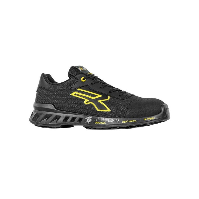 Scarpe Frank Nero/Giallo Basse 47 S1P Upower