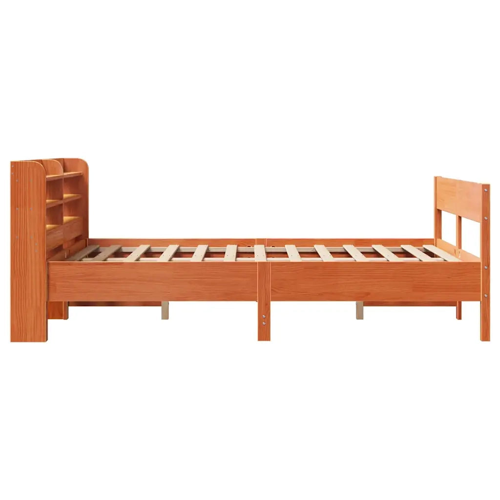 Letto senza Materasso Marrone Cera 120x190 cm in Legno di Pino 3306947