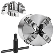 Mandrino per Tornio a 4 Griffe Autocentrante 80 mm in Acciaio CFW8313714