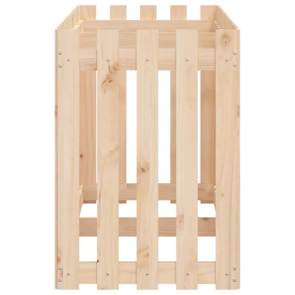 Fioriera Rialzata Giardino a Recinzione-Vaso da Esterno-Supporto per Vaso 150x50x70cm Legno Pino