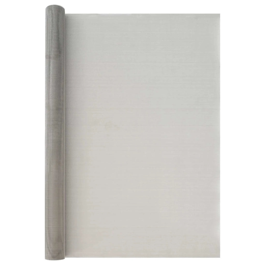 Rete per schermatura 100 x 500 cm 30 Mesh Argento 42039557