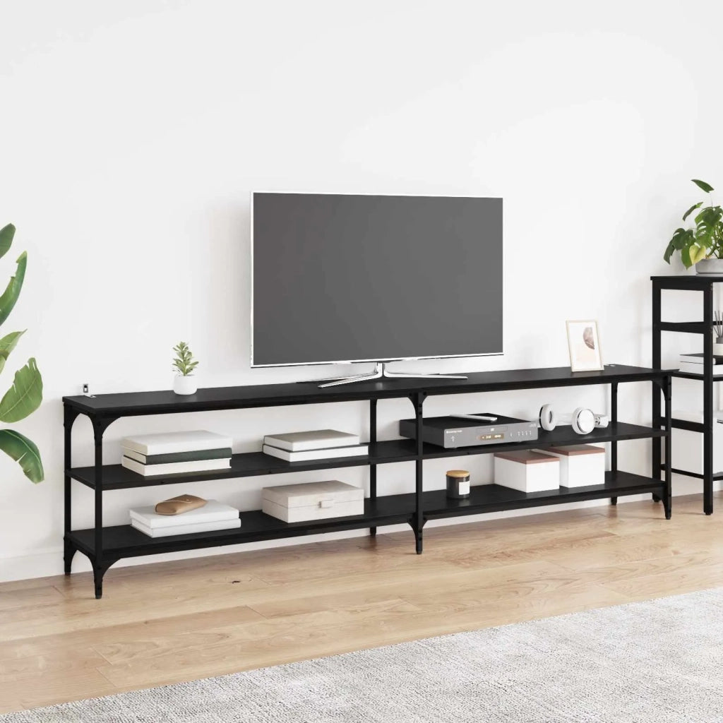 Mobile TV Rovere Nero 200 x 30 x 50 cm
