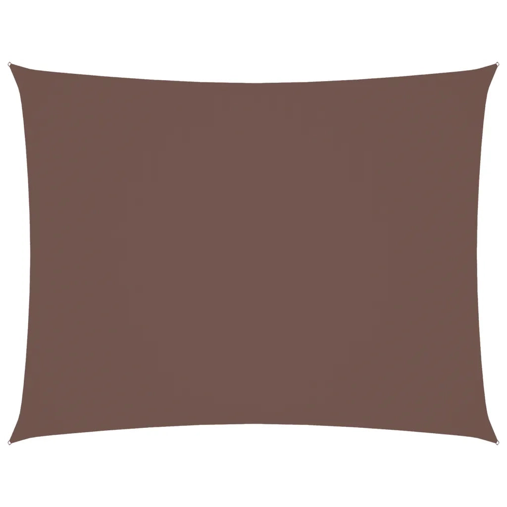 Vela Ombreggiante-Parasole a vela Oxford Rettangolare 3x6 m Marrone