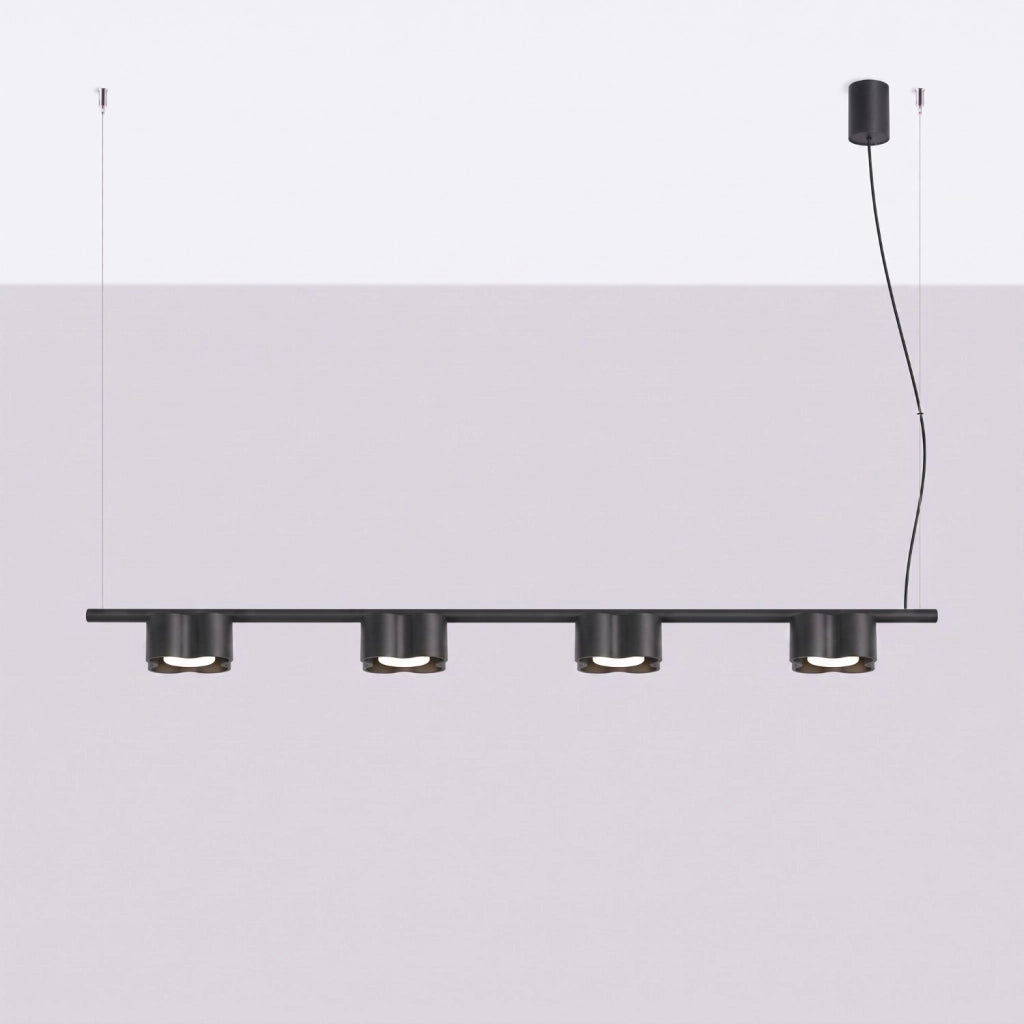 Lampadario OVIO 4 nero Gx53