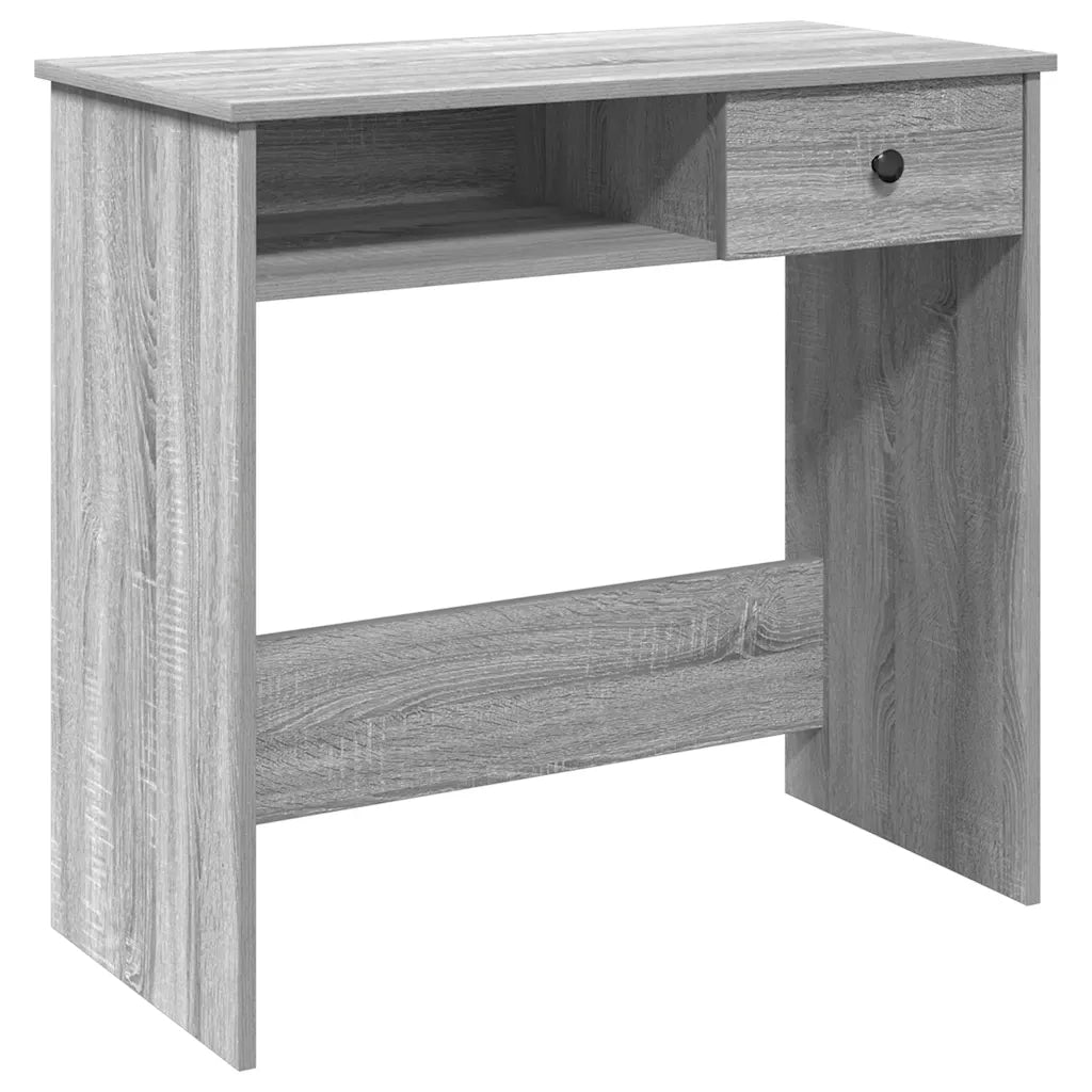 Scrivania Grigio Sonoma 80x40x75 cm in Legno Multistrato 860477