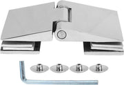 Porta doccia oscillante 180 gradi - Acciaio inossidabile - Pezzo di ricambio - Porta doccia in vetro temperato - Spessore 8-12 mm - Inclusa chiave a tacchino - Serrature per porta doccia