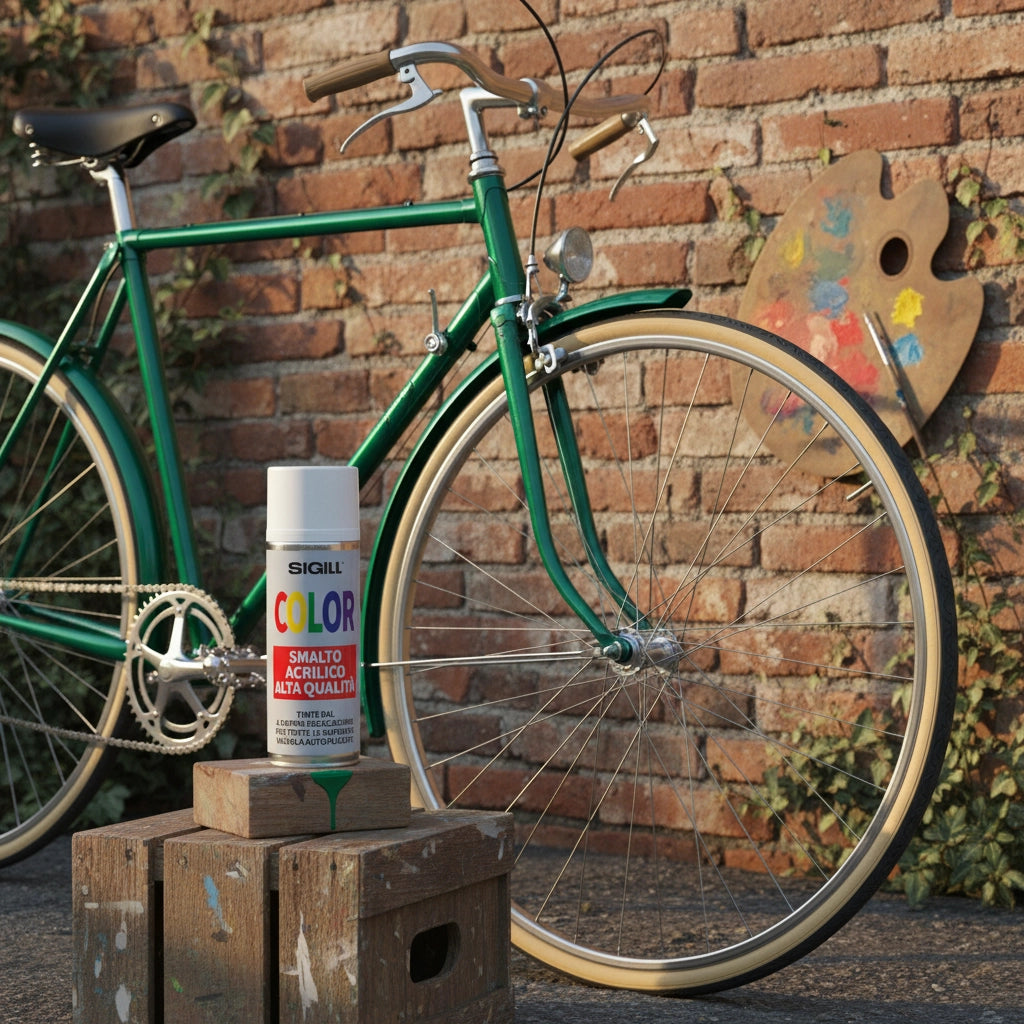 Color smalto acrilico spray di alta qualità per tutte le superfici 400 ml *** colore- giallo traffico - ral 1023, co...