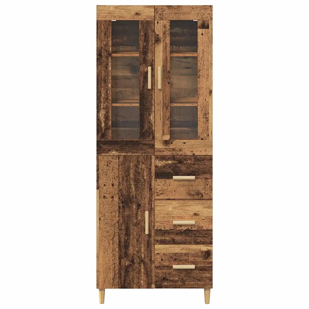 Credenza-Buffet-Armadio da cucina Legno vecchio 69,5 x 34 x 180 cm Legno multistrato 823964