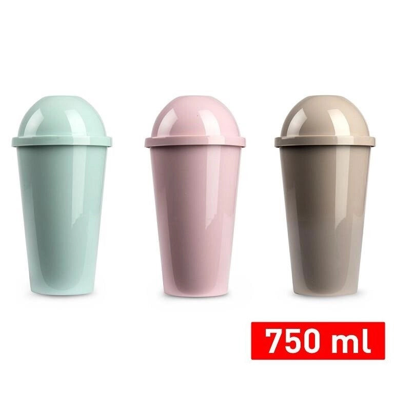 1 Pezzo Shaker in Plastica Grande da 750 ml 3 Colori