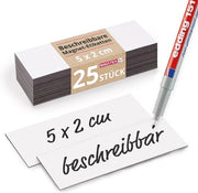 Strisce magnetiche 100 pezzi 10 x 5 cm Descrivibili per etichettatura, riutilizzabili, tagliabili, cancellabili, etichette magnetiche, adesivi, cartoncini magnetici per whiteboard, Kanban, Scrum I mag154