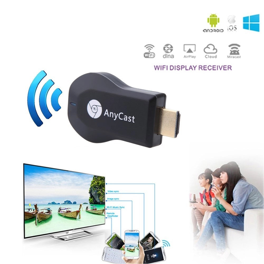 Trade Shop - Chiavetta Dongle Anycast Wifi Hdmi Miracast Airplay Dlna Tv Android Mirroring -