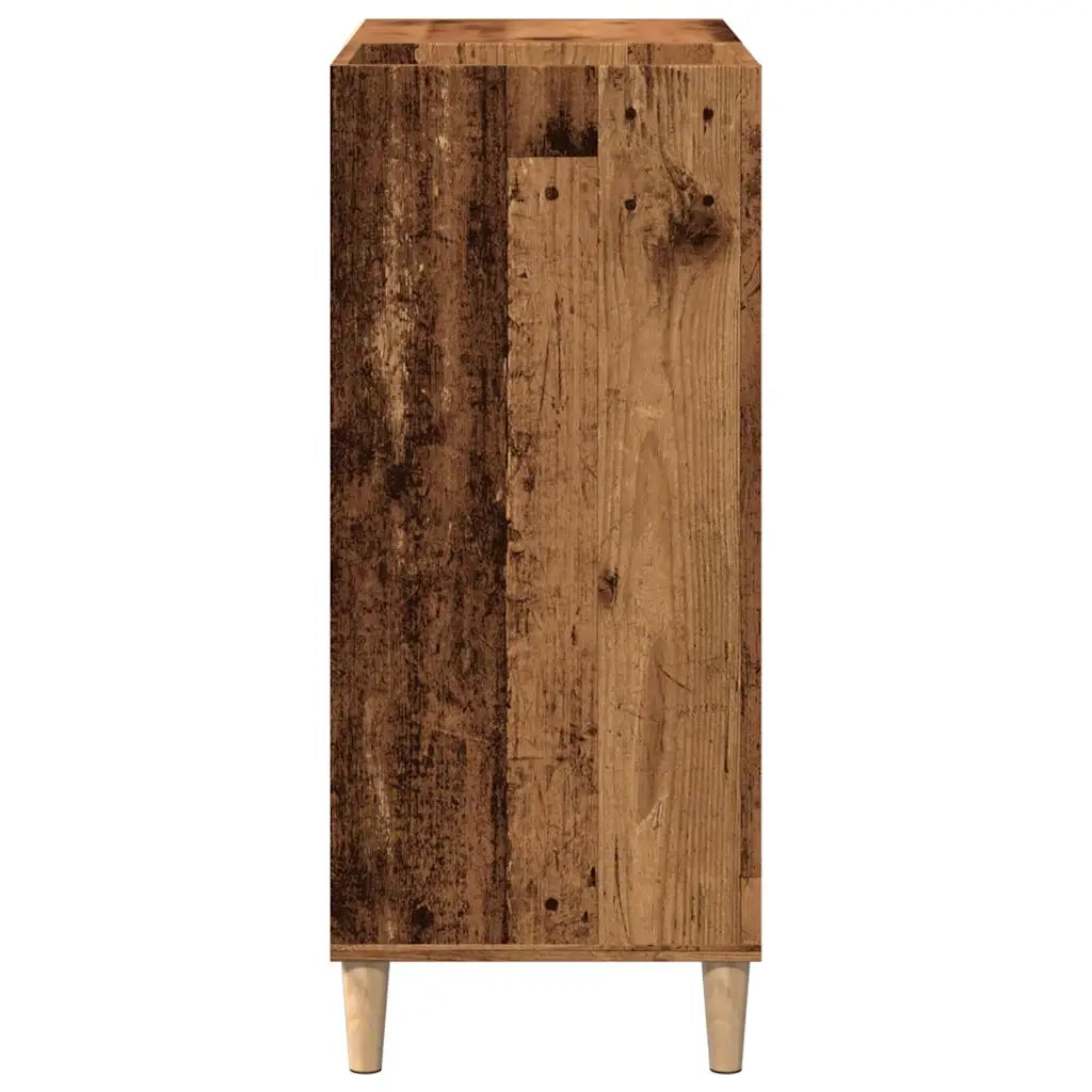 Mobile Porta Dischi Legno Antico 84,5x38x89cm Legno Multistrato 857171
