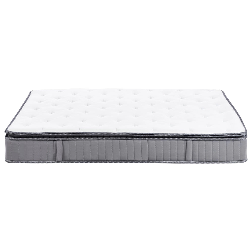 Materasso a molle insacchettate EU misura matrimoniale 160 x 200 cm con imbottitura in memory foam rinfrescante rivestimento rimovibile 3 piedi dura rigidità design moderno trapuntato