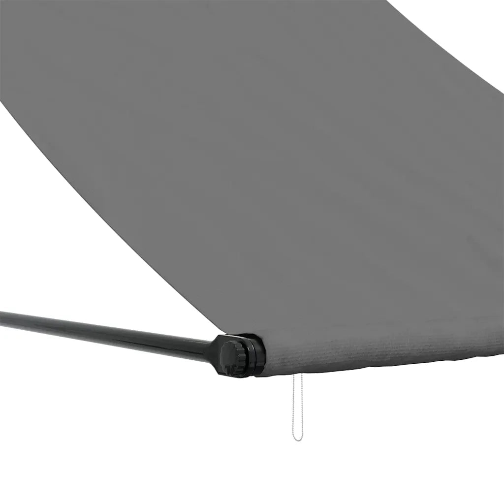 Tenda da Sole Retrattile-Tenda parasole per Patio Antracite 150x150 cm Tessuto e Acciaio