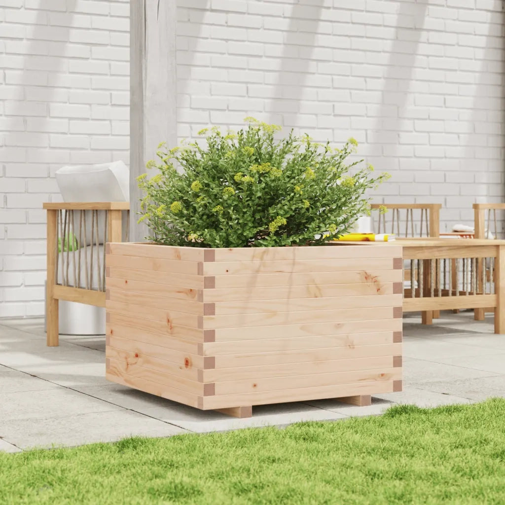 Fioriera da Giardino 70x70x49,5 cm in Legno Massello di Pino 847363