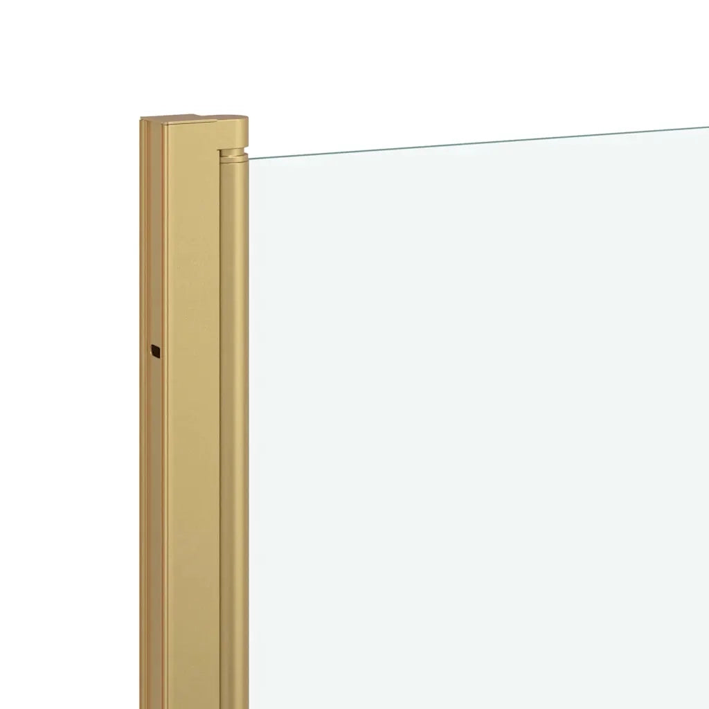 Involucro Doccia Oro 130 x 138 cm Vetro ESG e Alluminio 42018541