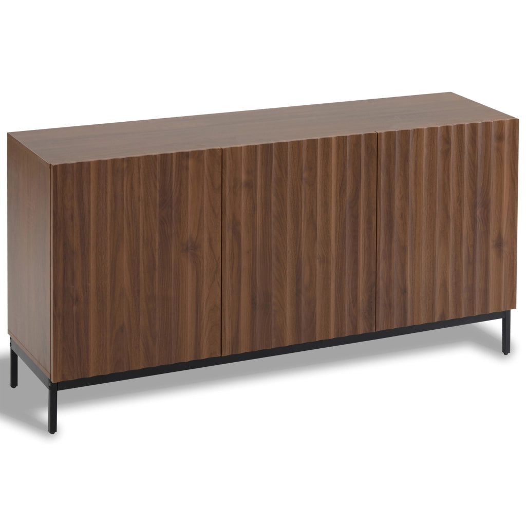 Credenza Mid-Century 3 Ante ¨C Xylo ¨C Rovere Scuro 150x40x80
