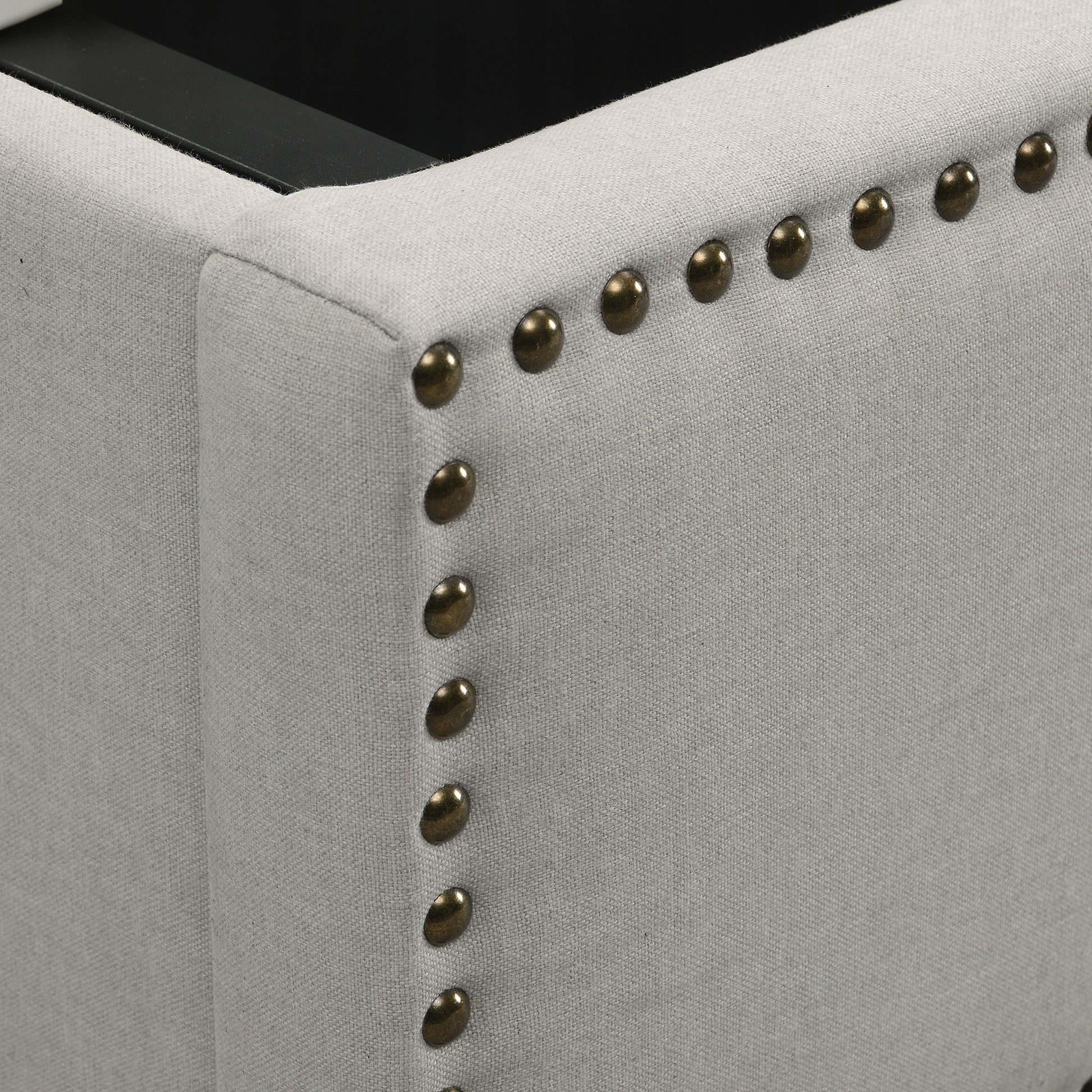 Letto imbottito 180x200 con meccanismo idraulico - Xylo - Grigio