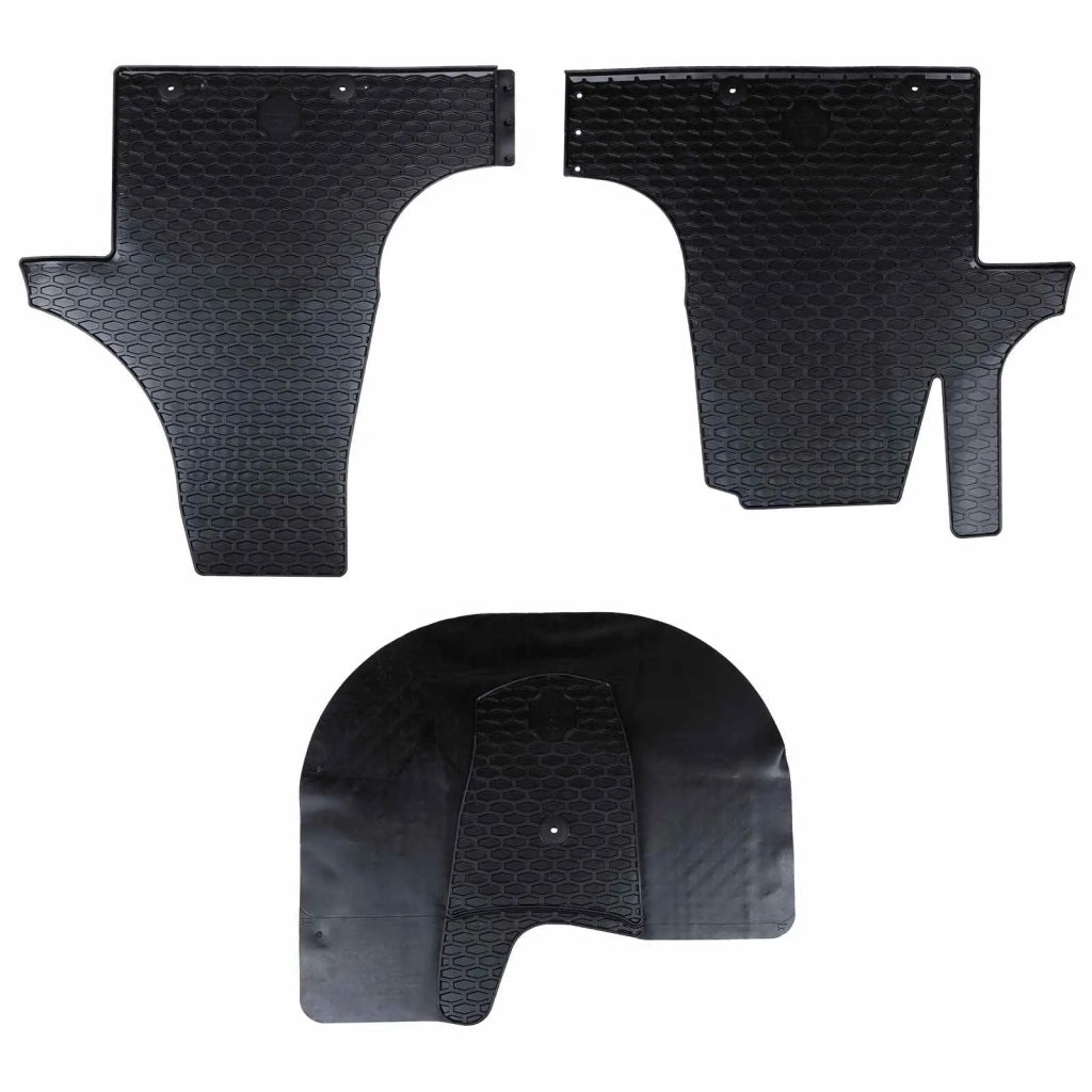 Tappetino per Auto 3 pcs Nero adatto per VW T5 2010-2015 Gomma