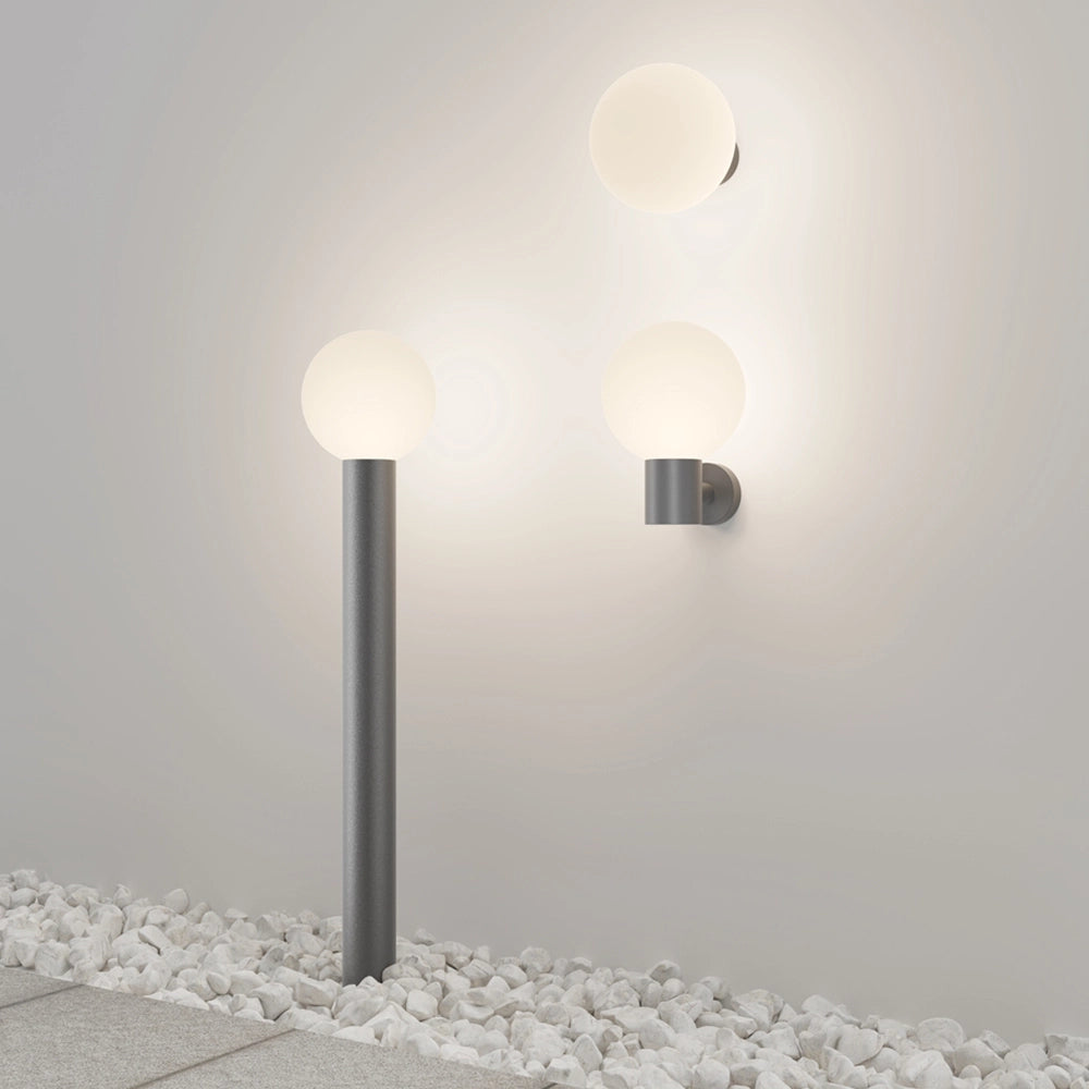 Maytoni Lampada da parete moderna Bold 1 luce E27 IP54 grigio alluminio