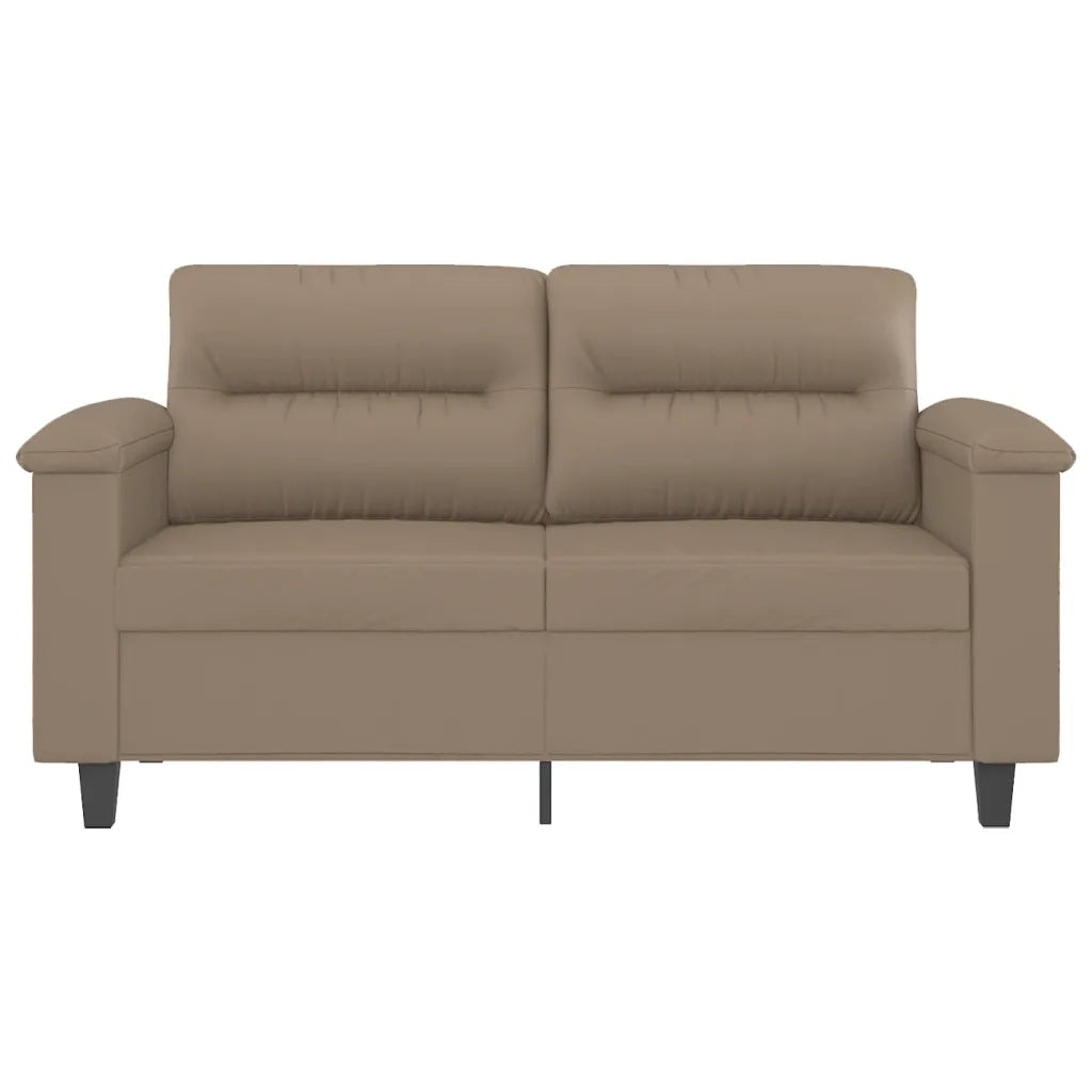 Divano a 2 Posti Cappuccino 140 cm in Similpelle 359582