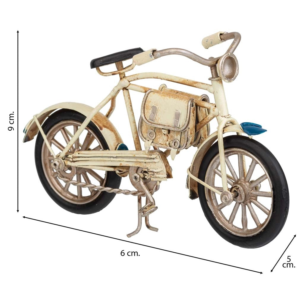 Bicicletta in metallo marrone 16x5x9h