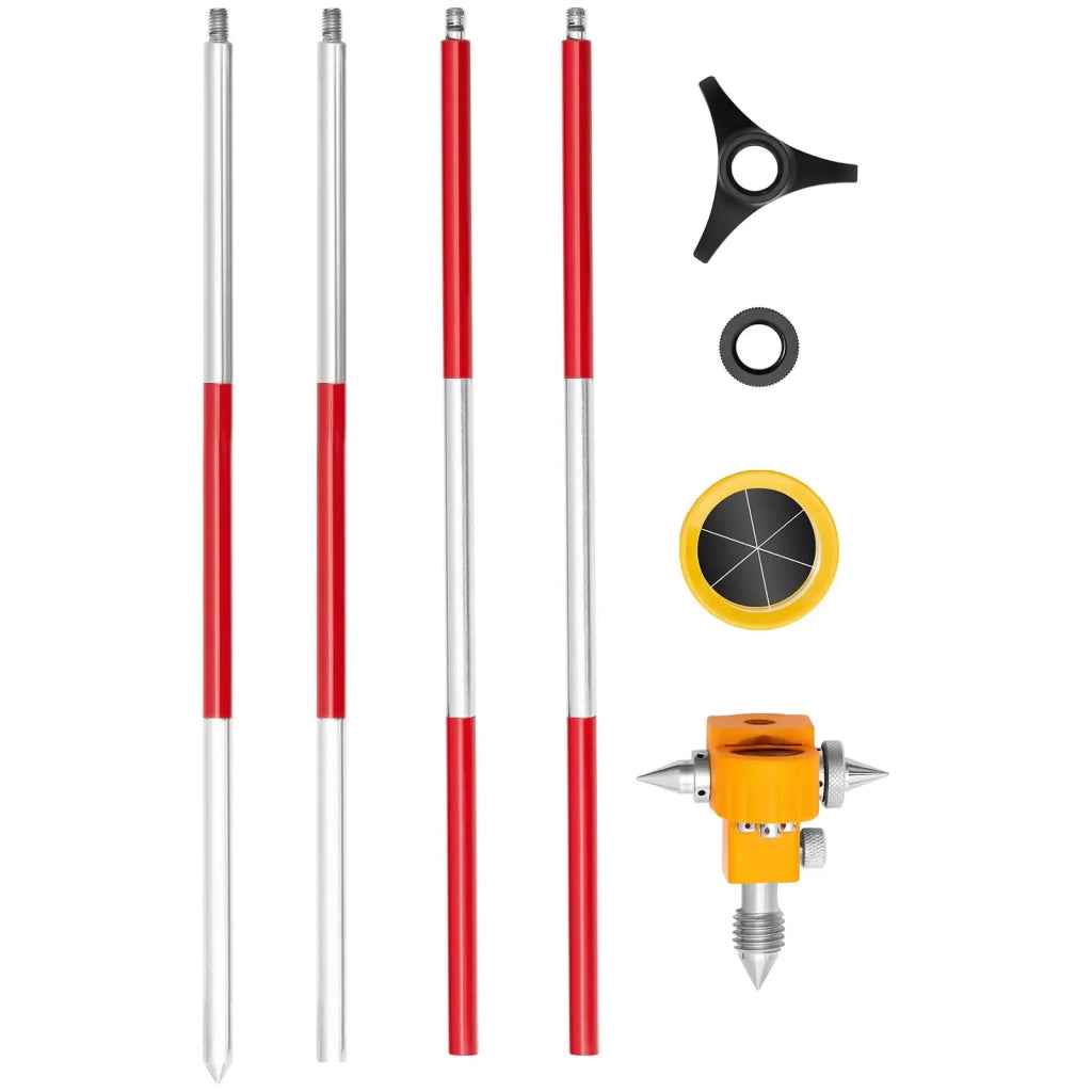 Mini prisma con stelo e base ø 3,6 cm rivestimento argento acciaio cromato rosso 14_0009382