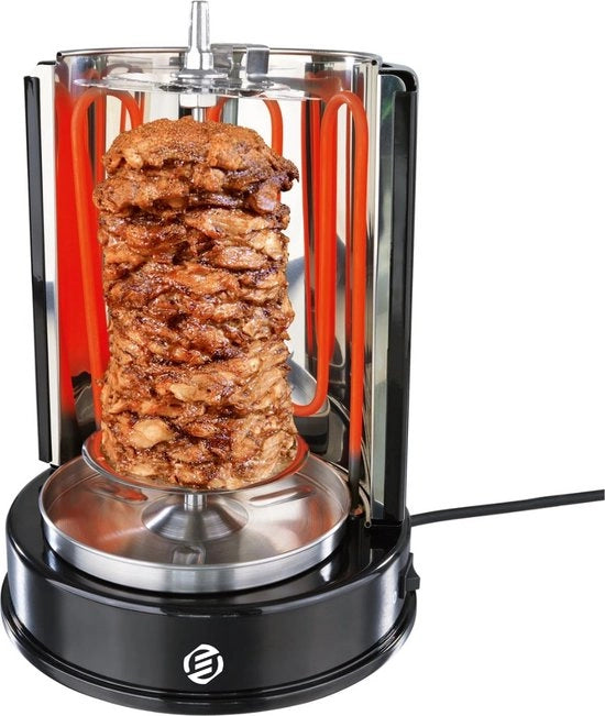 Griglia Verticale Multigrill con Spiedo Elettrico - Kebab Grill - Kippengrill - Kip Grill - Donergrill - MUST HAVE