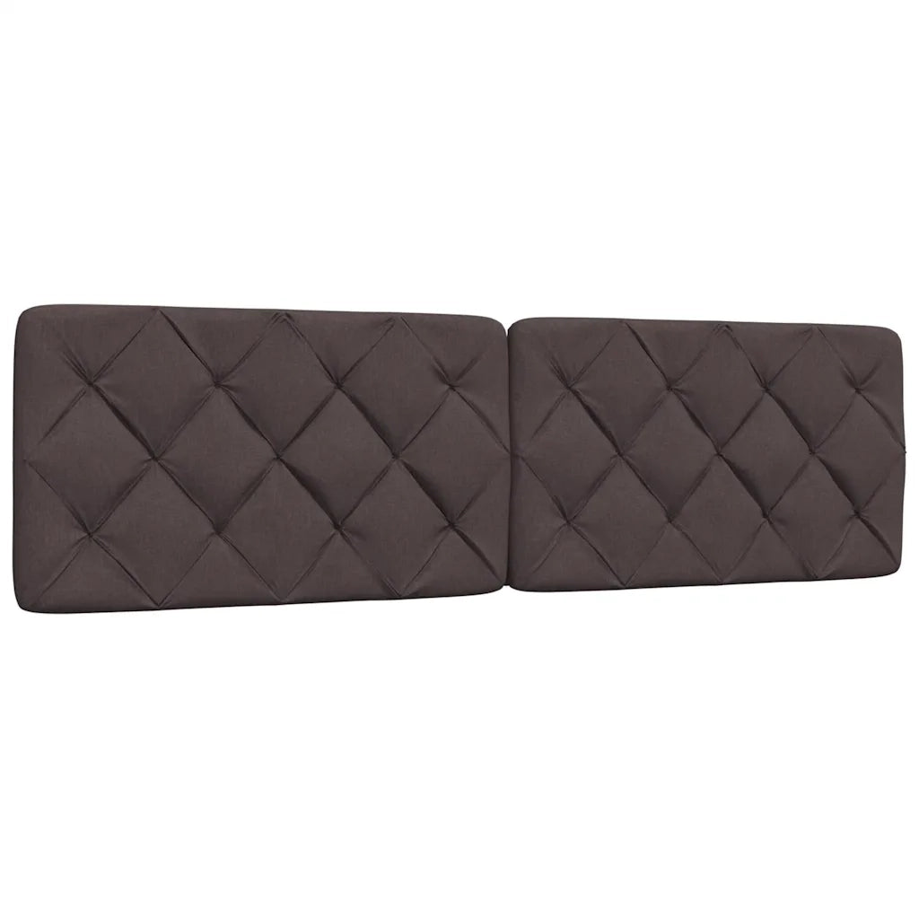Letto con Materasso Marrone Scuro 180x200cm Tessuto 3310758