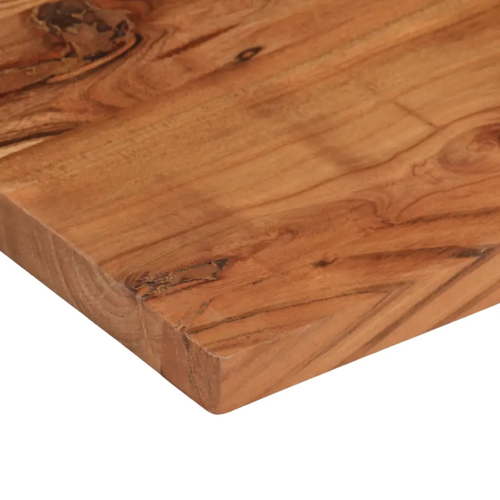 Piano per Tavolo 80x30x2,5cm Rettangolare Legno Massello Acacia 370894