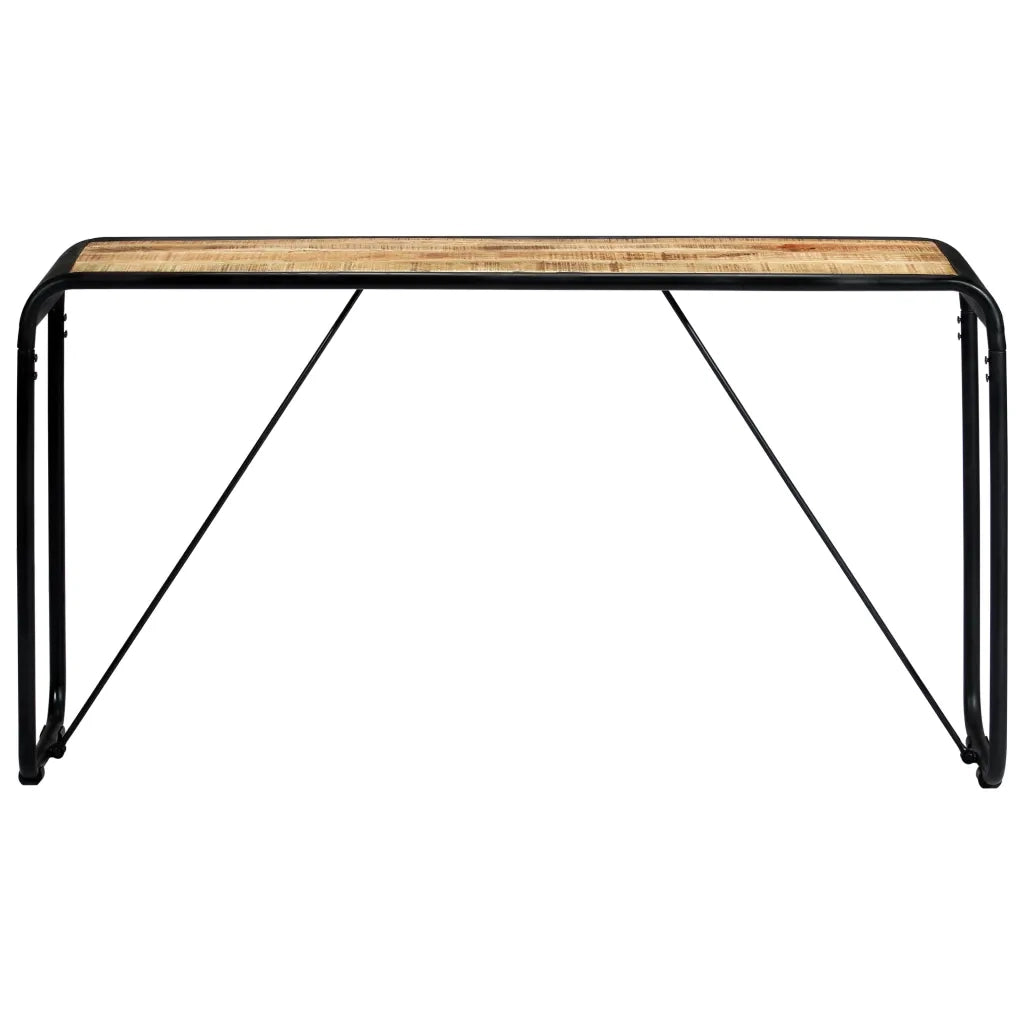 Tavolo Consolle 140x35x76 cm in Legno Massello di Mango Grezzo 247869