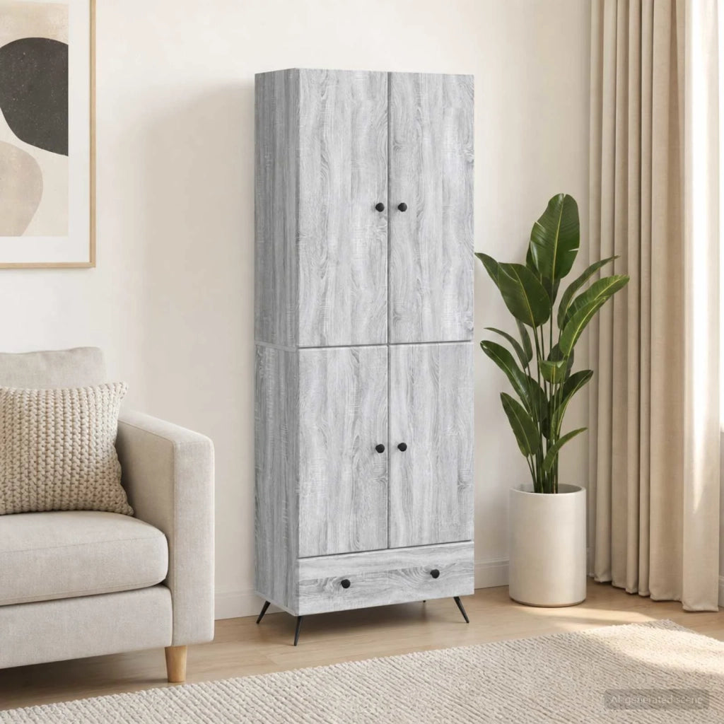 Set di armadi 2 pcs Sonoma grigio Legno ingegnerizzato 3416859