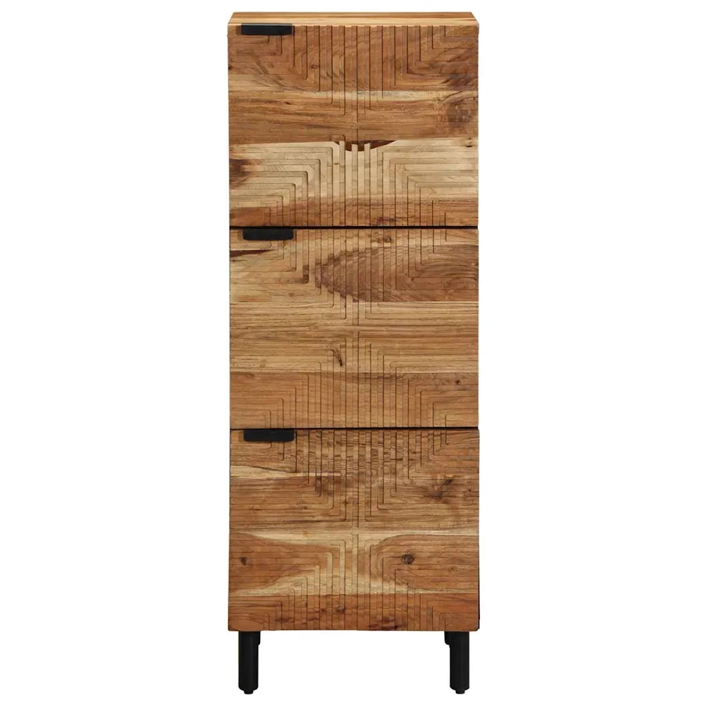 Credenza Naturale 40 x 33,5 x 110 cm Legno di Acacia Massello 4017785