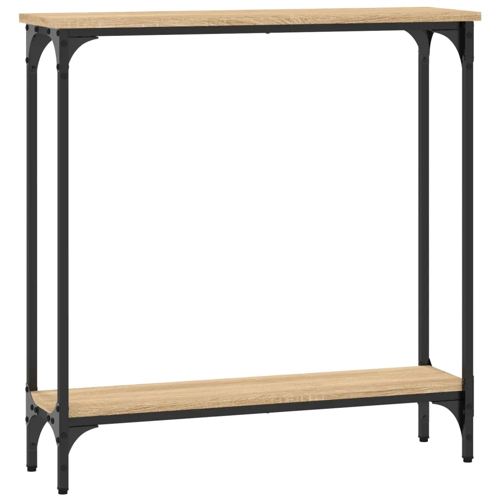 Tavolo Consolle Rovere Sonoma 75x22,5x75 cm Legno Agglomerato 834021